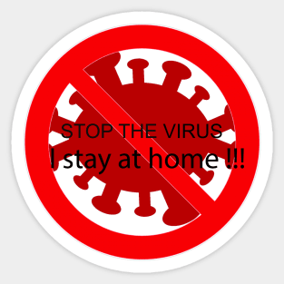 STOP the Virus Sticker